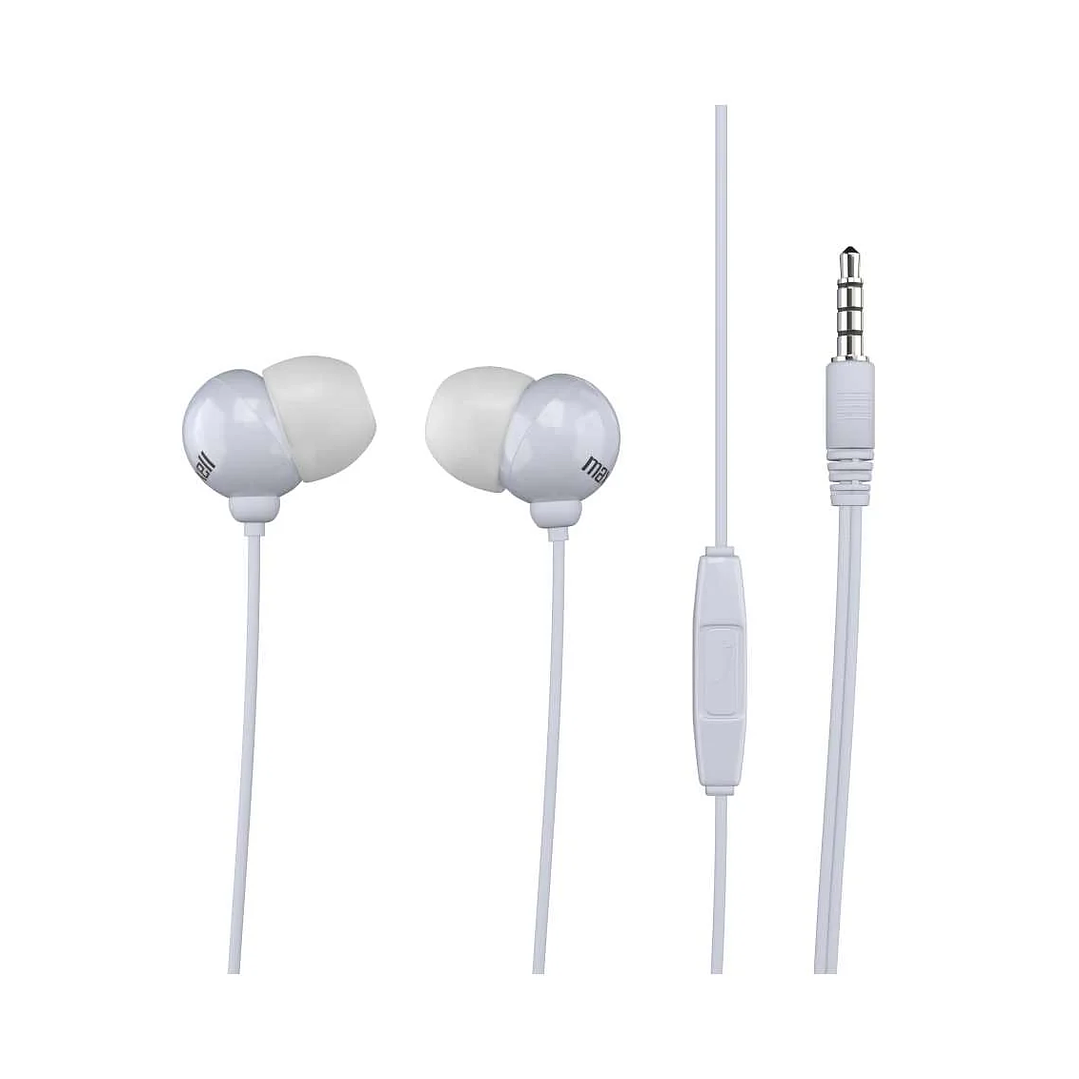 Audífonos In-Ear con Cable Maxell Ultra Bass Blancos 1