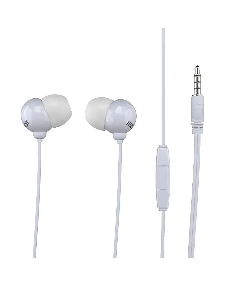Audífonos In-Ear con Cable Maxell Ultra Bass Blancos 1