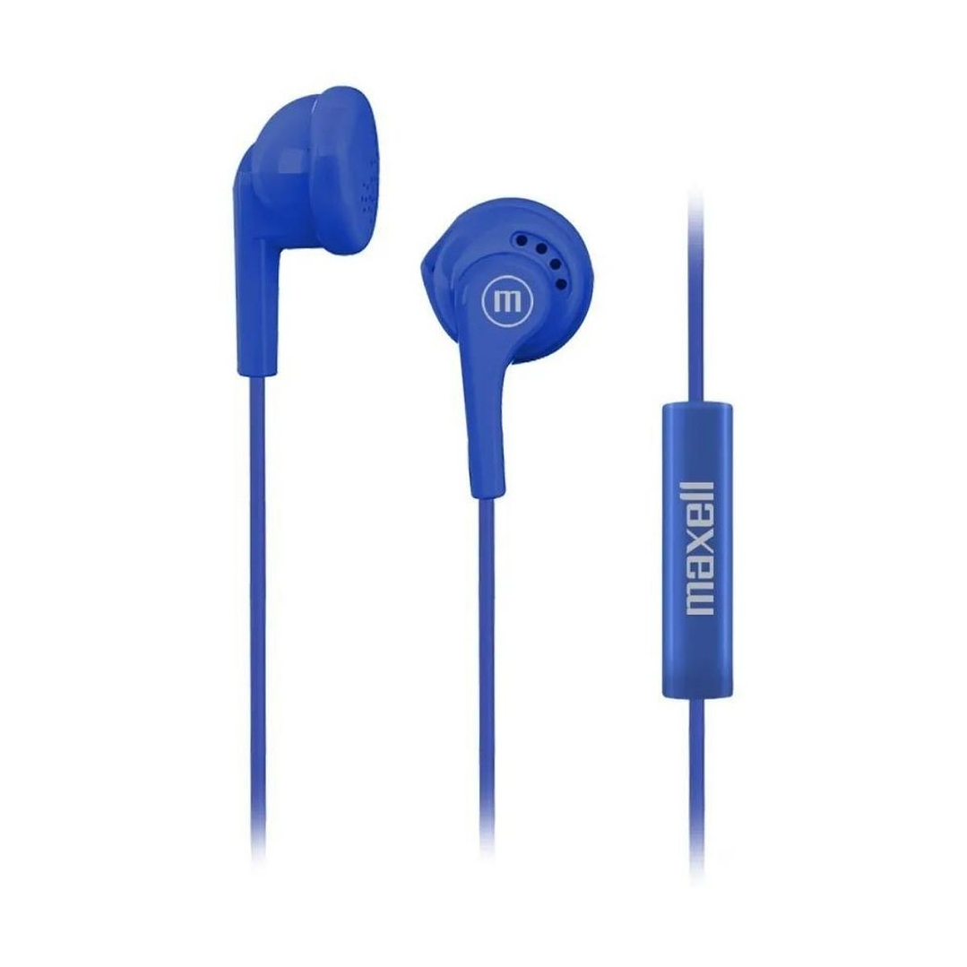 Audífonos In-Ear con Cable Maxell EBMIC Azul 1