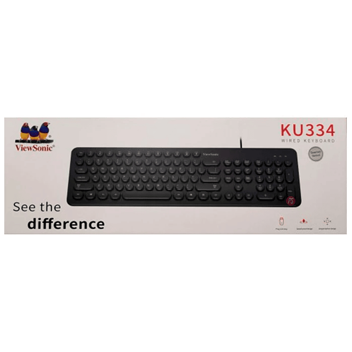 Teclado con Cable USB Teclas Redondas ViewSonic KU334 2