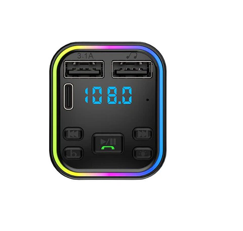 Transmisor FM con Bluetooth y Carga Rápida 12 y 24V Treqa MP31