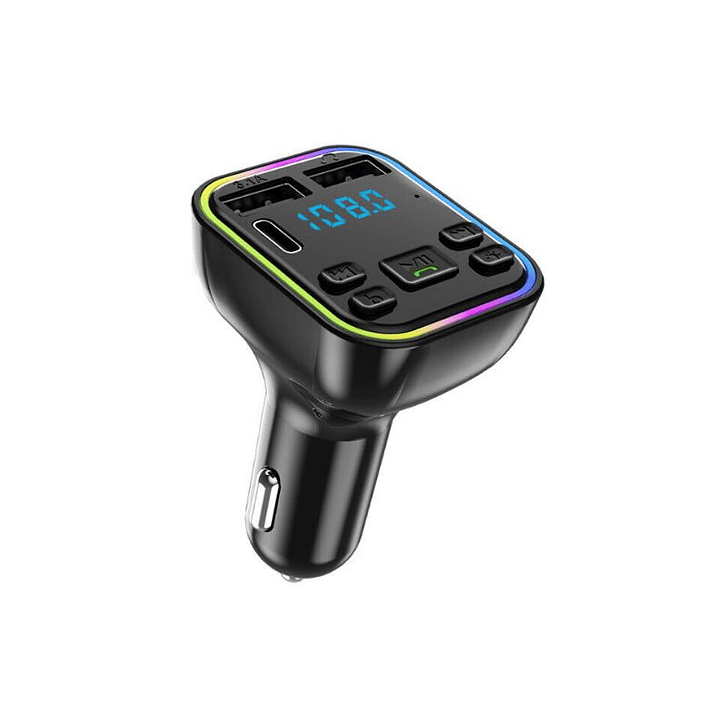 Transmisor FM con Bluetooth y Carga Rápida 12 y 24V Treqa MP31 1