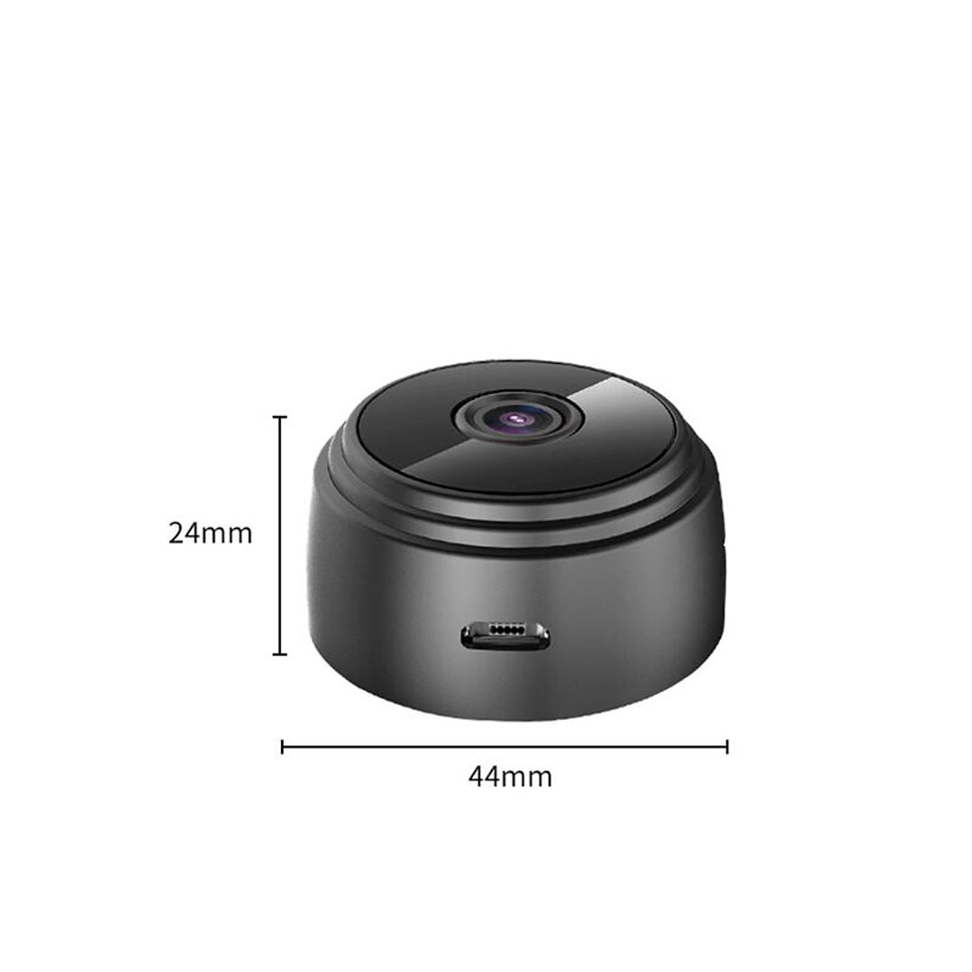 Cámara Mini Espía Redonda Wifi/Micro SD con Imán 3