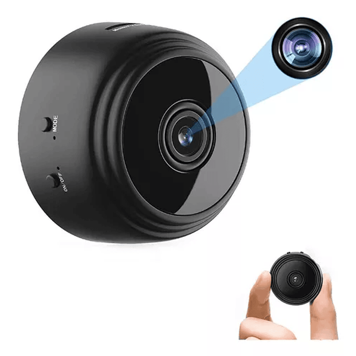 Cámara Mini Espía Redonda Wifi/Micro SD con Imán 2