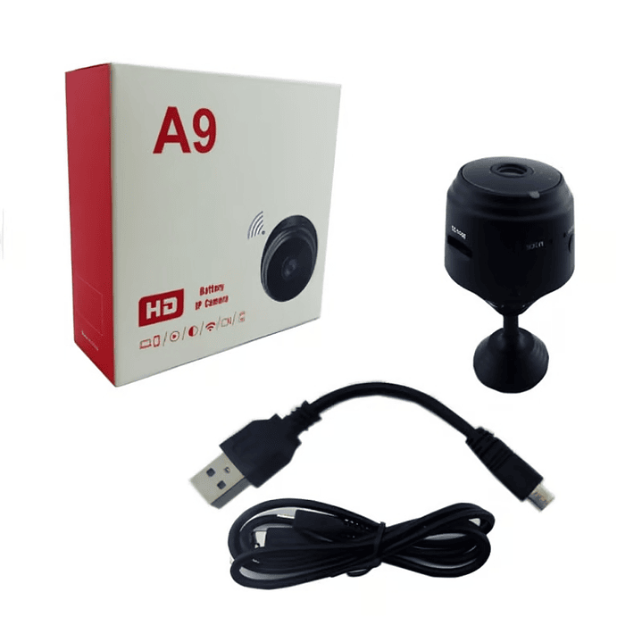 Cámara Mini Espía Redonda Wifi/Micro SD con Imán 5