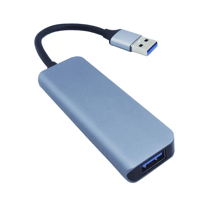 HUB 4 USB 3 Puertos 3.0 + PD Tipo C 2