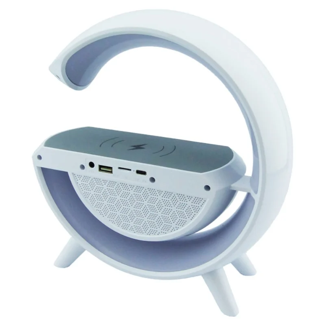 Parlante Lampara G con Carga Inalámbrica BT y Radio FM 2