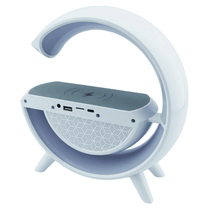 Parlante Lampara G con Carga Inalámbrica BT y Radio FM 2