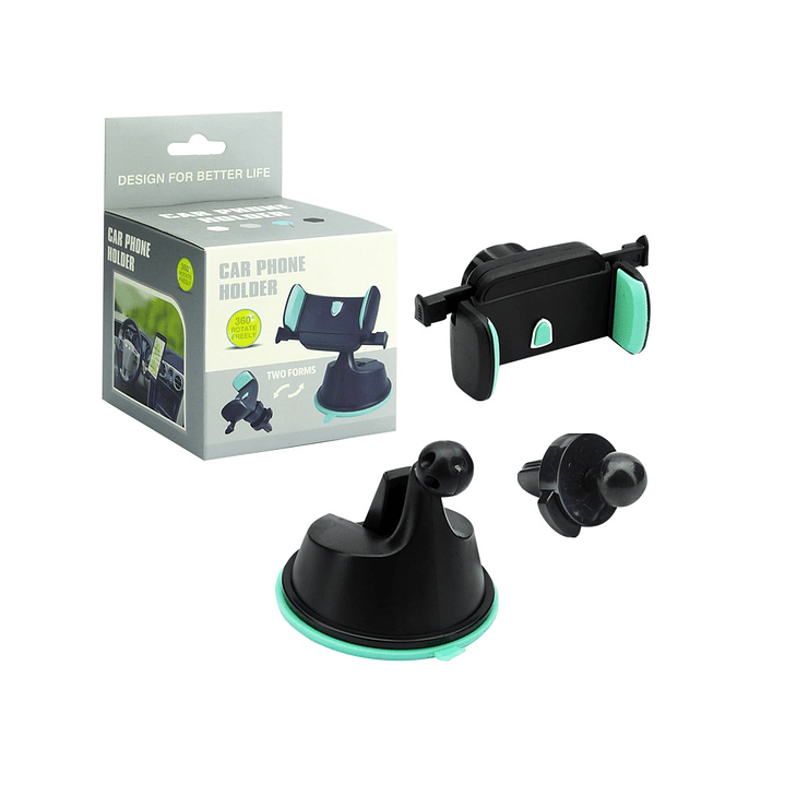 Soporte de Celular Para Vehículo 2 en 1 Ventosa y Pinza 3