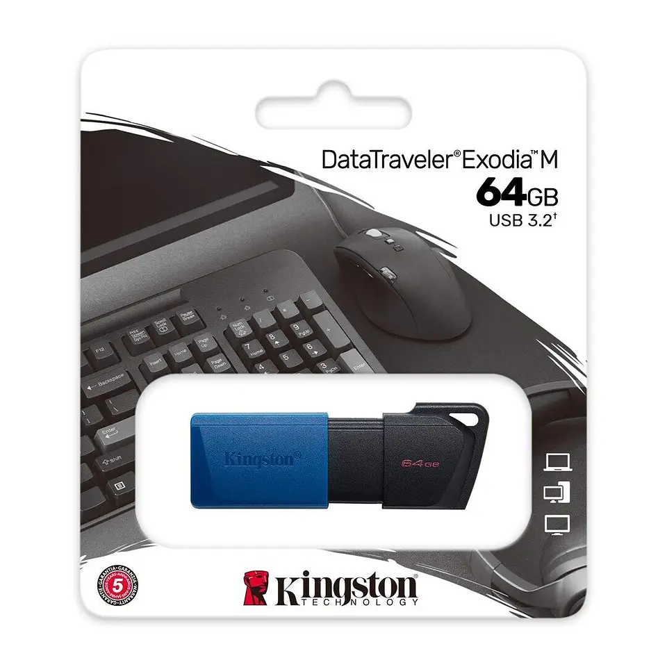 Pendrive Kingston 64g USB 3.2 Exodia M 3