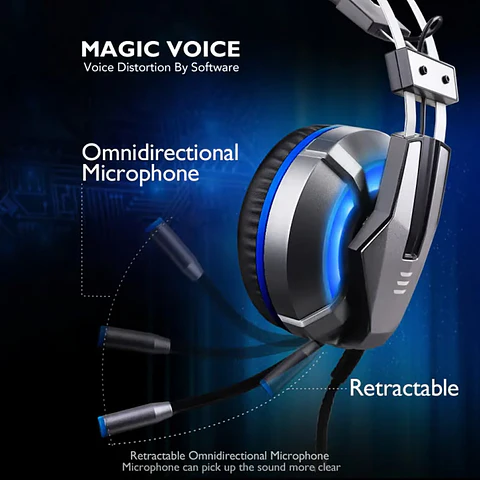 Audífonos Gamer Over-Ear Eksa E800