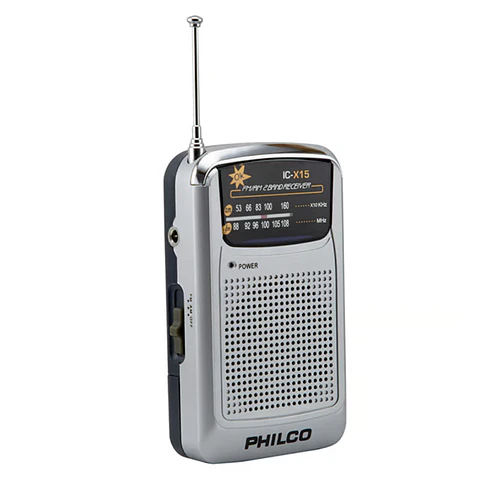 Radio AM-FM Portátil de Bolsillo a Pilas Philco ICX15