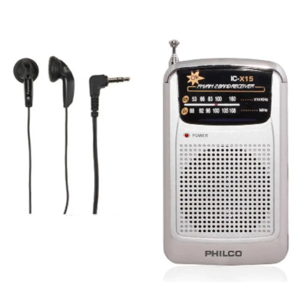 Radio AM-FM Portátil de Bolsillo a Pilas Philco ICX15 2