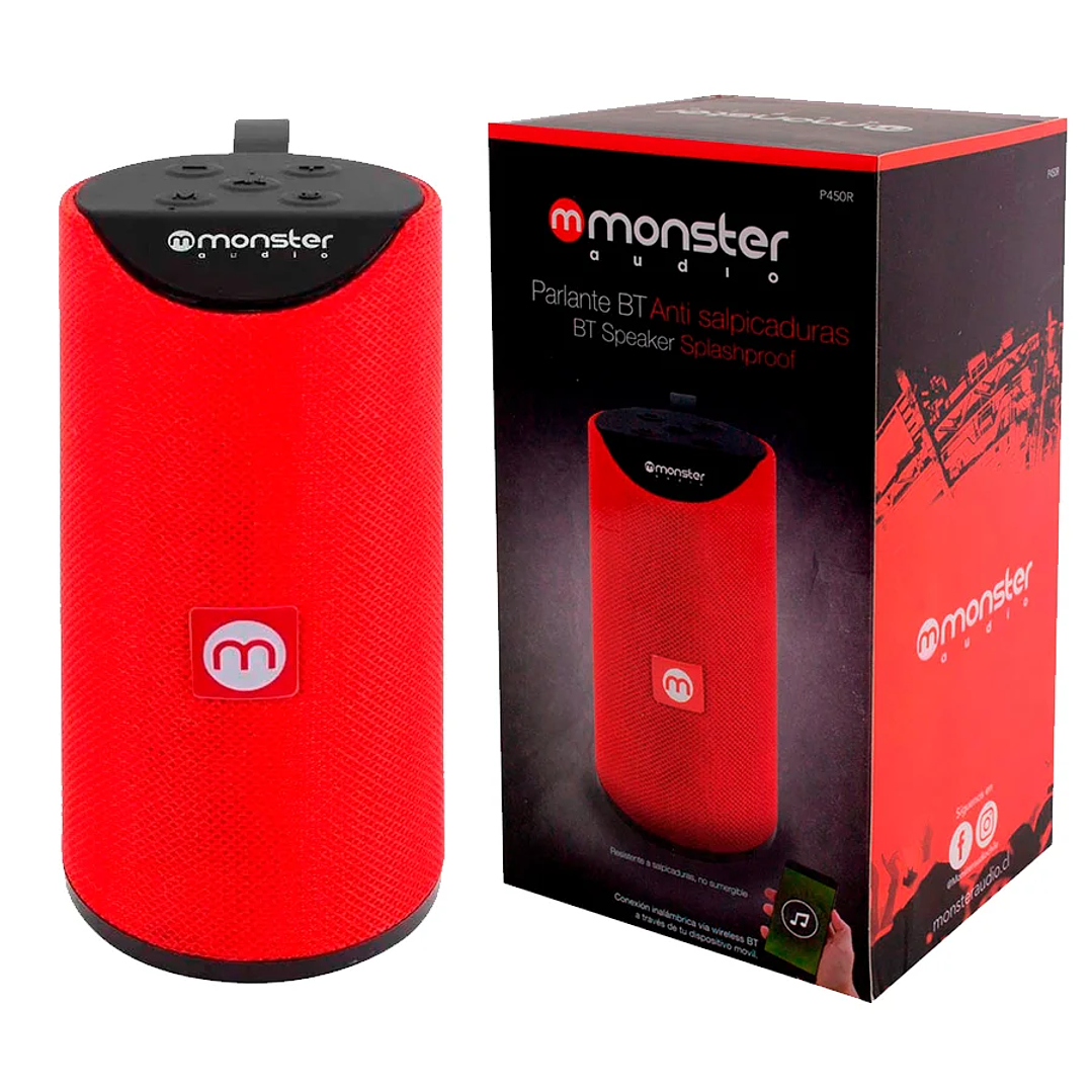 Parlante BT Portátil Monster P450 Rojo 3