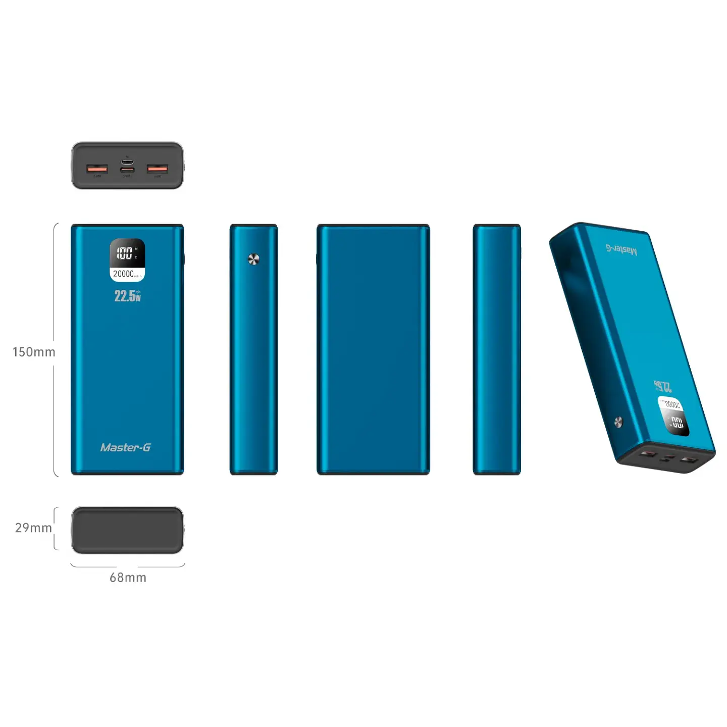 PowerBank 20.000 mAh Carga Rápida 22.5W PD Master G 3
