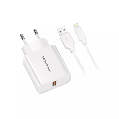 Cargador IPhone Carga Rápida 18W Tecnolab TL466