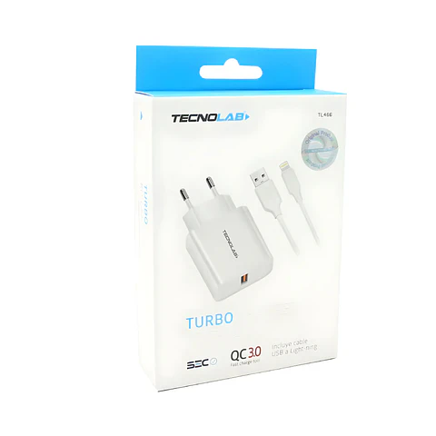 Cargador IPhone Carga Rápida 18W Tecnolab TL466