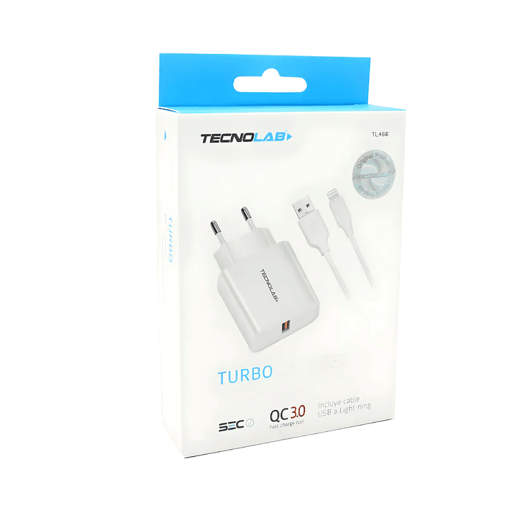 Cargador IPhone Carga Rápida 18W Tecnolab TL466 2