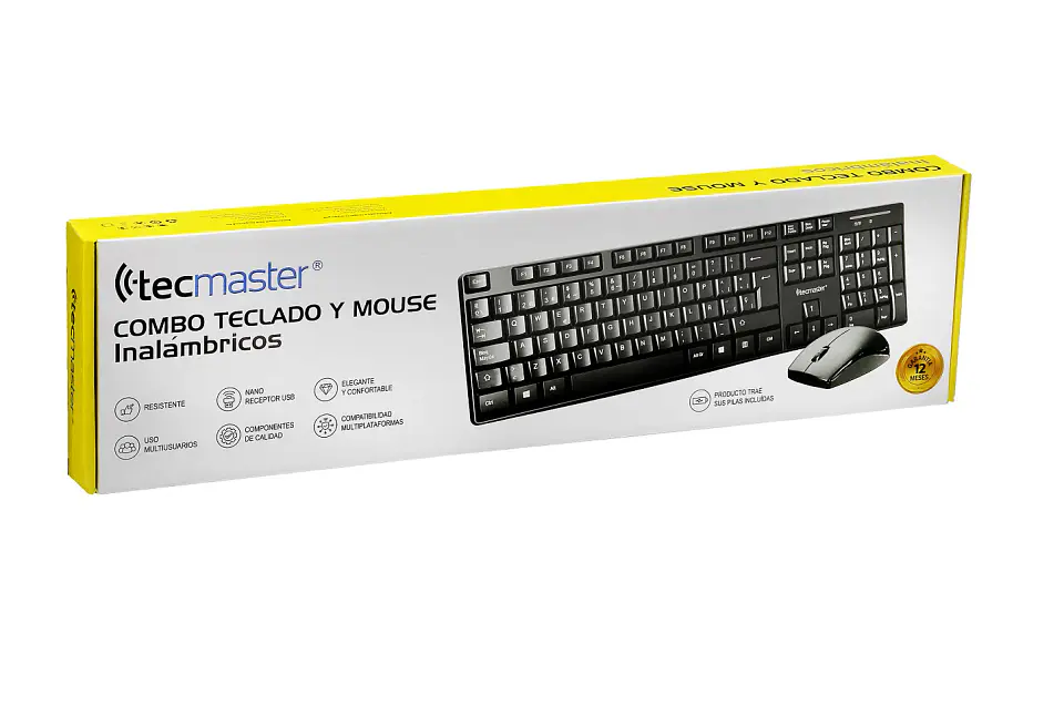 Kit Teclado y Mouse Inalámbrico Tecmaster 4