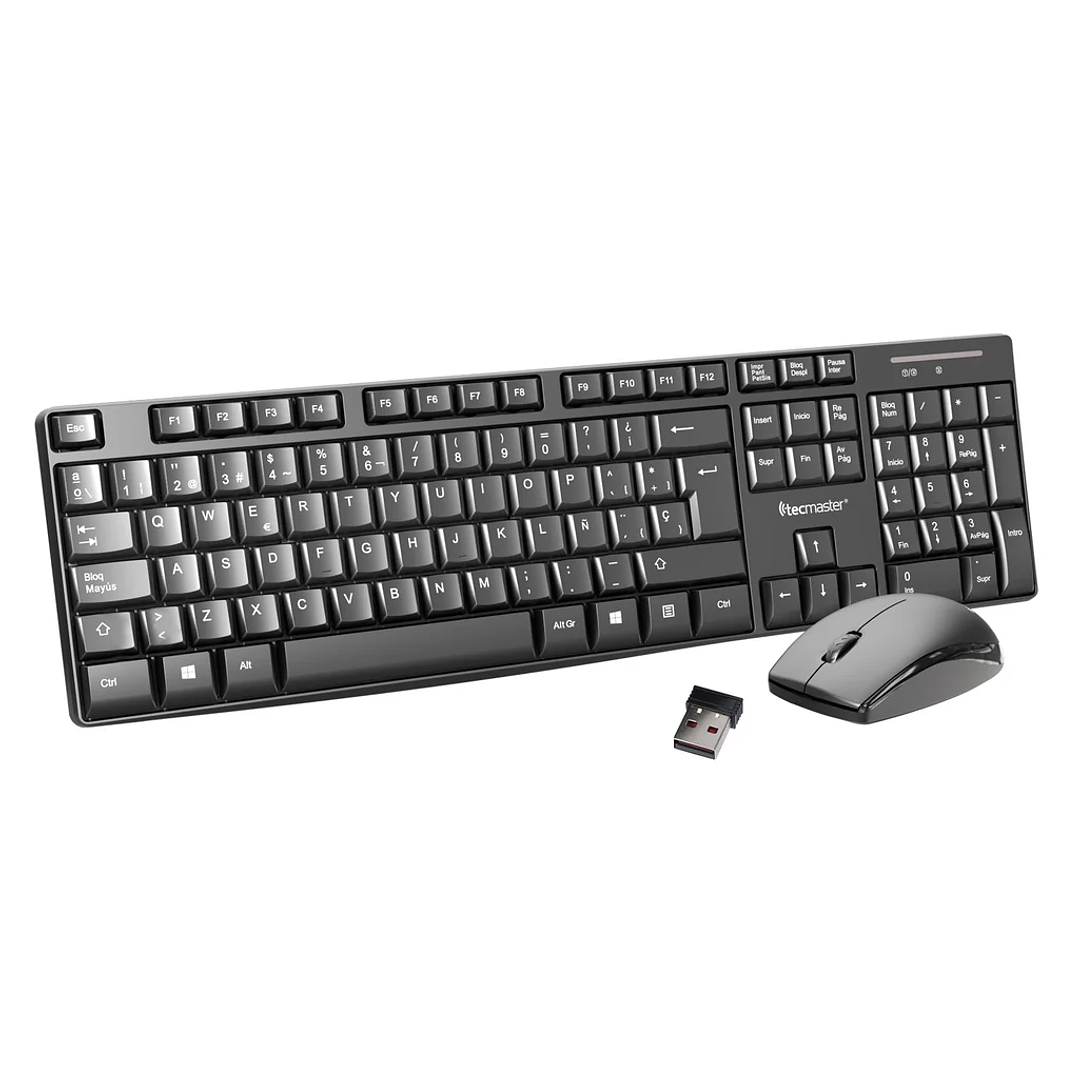 Kit Teclado y Mouse Inalámbrico Tecmaster 1