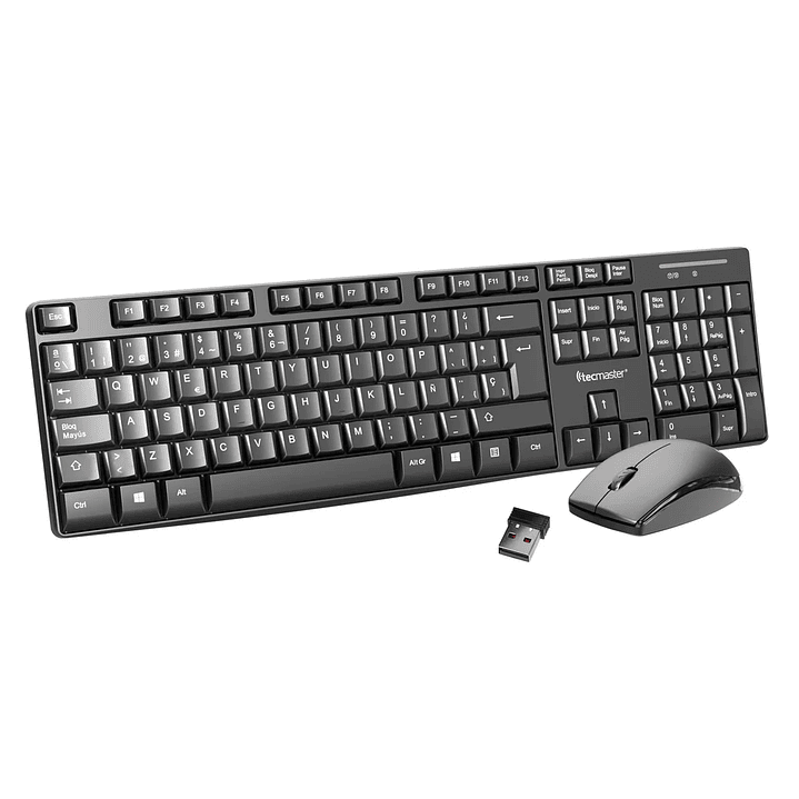 Kit Teclado y Mouse Inalámbrico Tecmaster 1