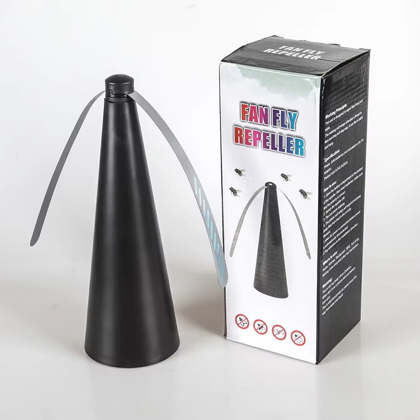 Espanta Moscas de Sobre Mesa con Hélice a Pilas Fly Scare 3