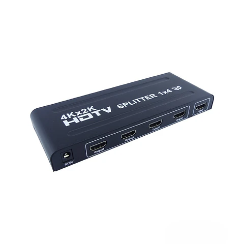 Splitter HDMI 1 X 4 Salidas UHD 4K con Alimentación DC 5V