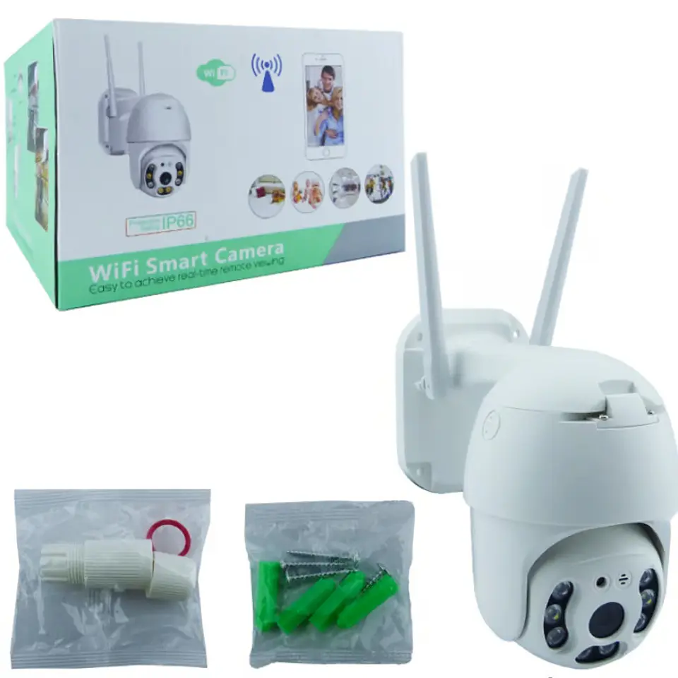 Cámara De Seguridad WIFI IP66 Exterior PTZ Full HD  3