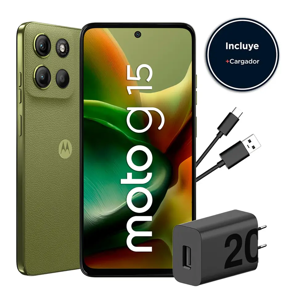 Celular Motorola Moto G15 4Gb + 128Gb Verde 2