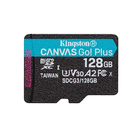 Memoria Micro SD 128g Kingston Canvas Go Plus 4K A2