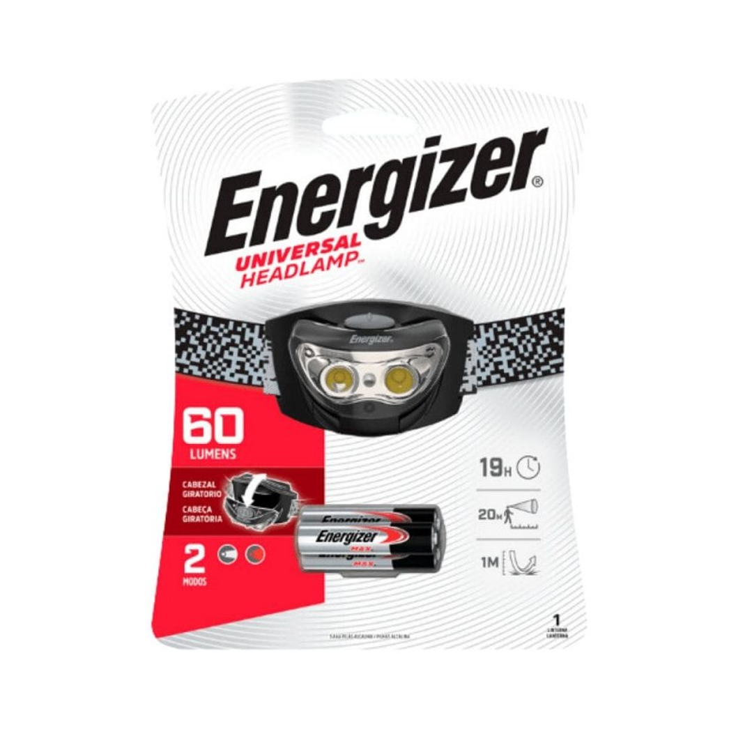 Linterna Frontal 60 Lúmenes Luz Blanca y Roja 1