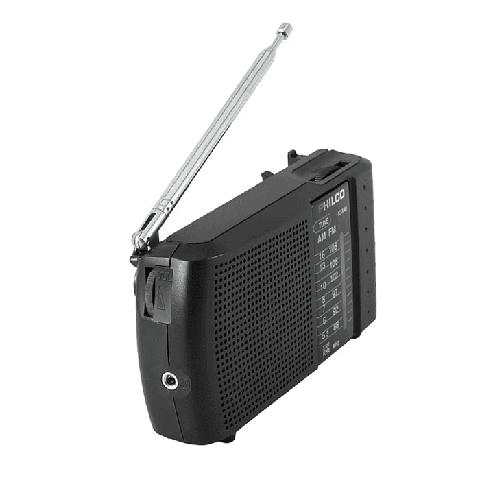 Radio Am/FM Portátil a Pilas con Audífonos Philco ICX40 4