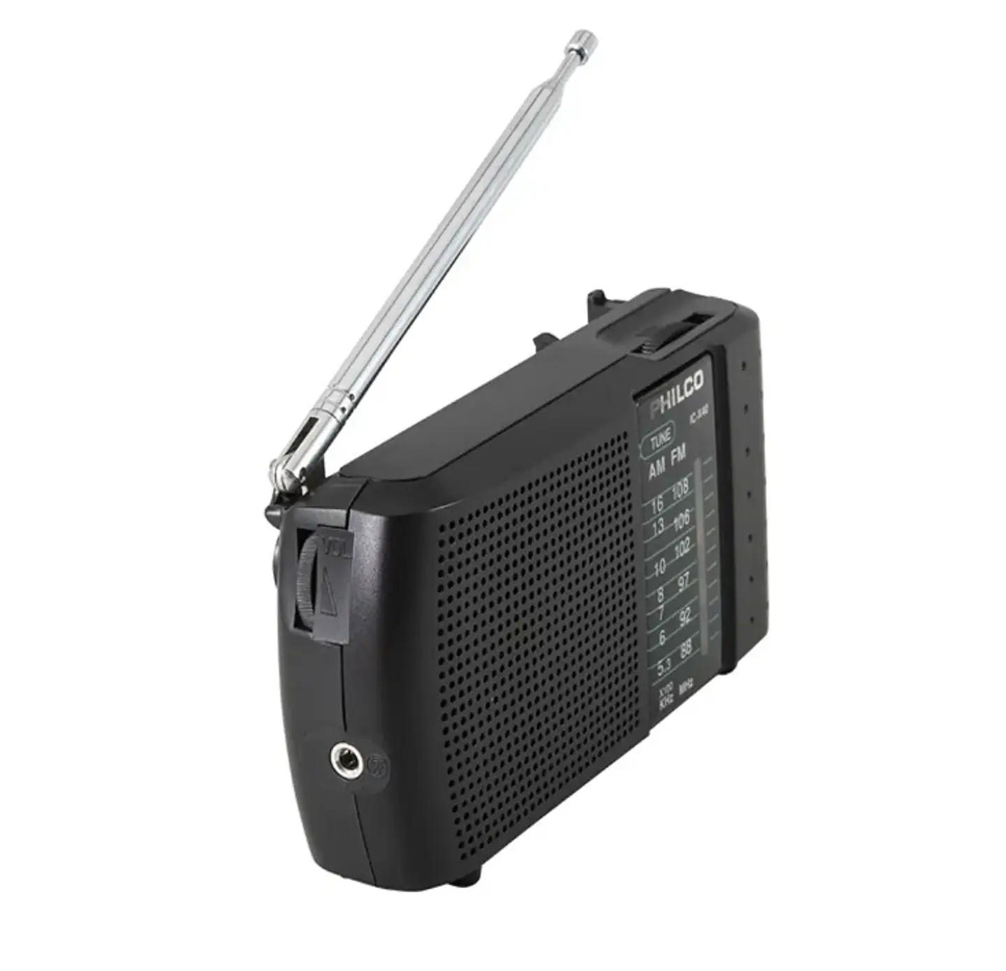 Radio Am/FM Portátil a Pilas con Audífonos Philco ICX40 4
