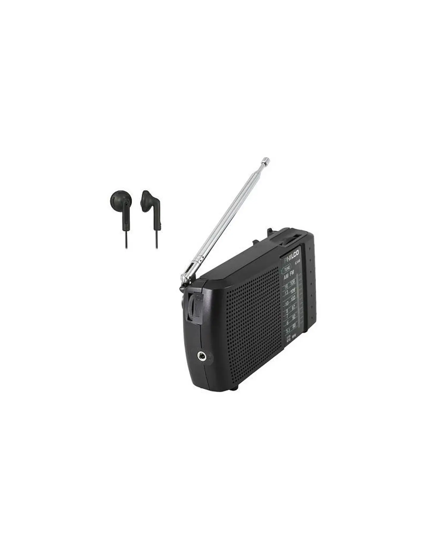 Radio Am/FM Portátil a Pilas con Audífonos Philco ICX40 3