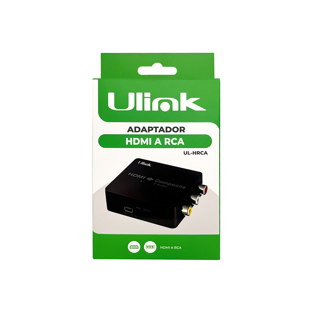 Conversor de Imagen de HDMI a RCA Full HD Ulink 2