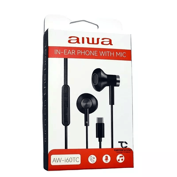Audífonos In-Ear con Cable Tipo C Aiwa 3