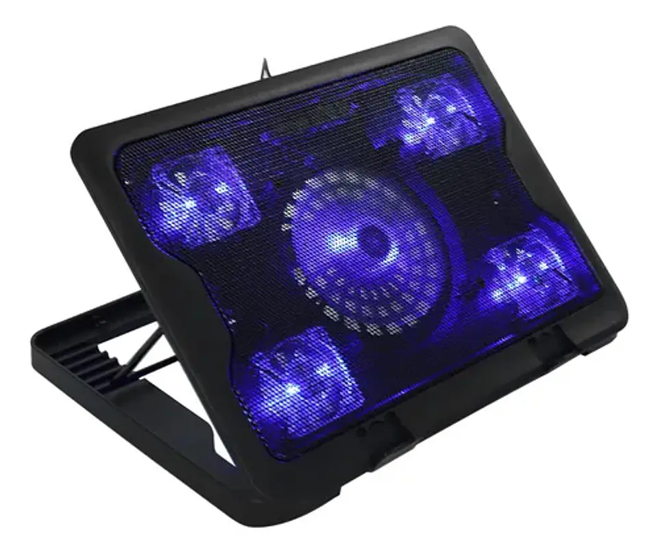 Base de Refrigeración para Notebooks 5 Ventiladores Reptilex 3