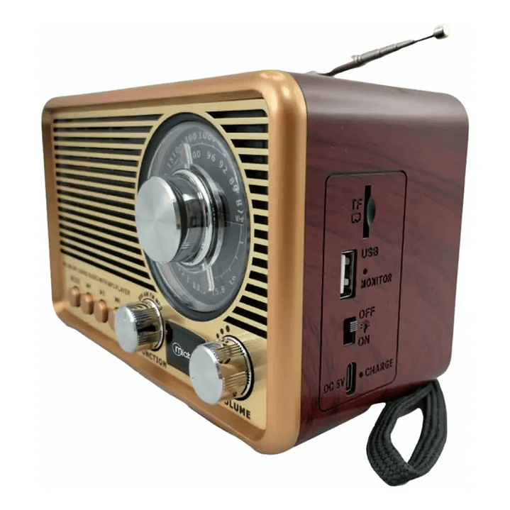 Radio Classic BT Recargable y a Pilas con Linterna Mlab 3