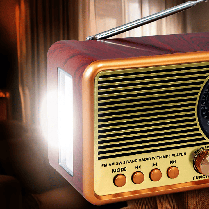 Radio Classic BT Recargable y a Pilas con Linterna Mlab 2
