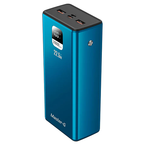 PowerBank 30.000 mAh Carga Rápida PD 22.5W Master G