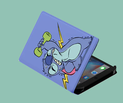 Funda de Tablet Universal Diseño de Stitch Desde 7 Hasta 12 Pulgadas 