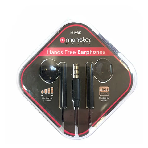 Audífonos In-Ear con cable Monster M19BK