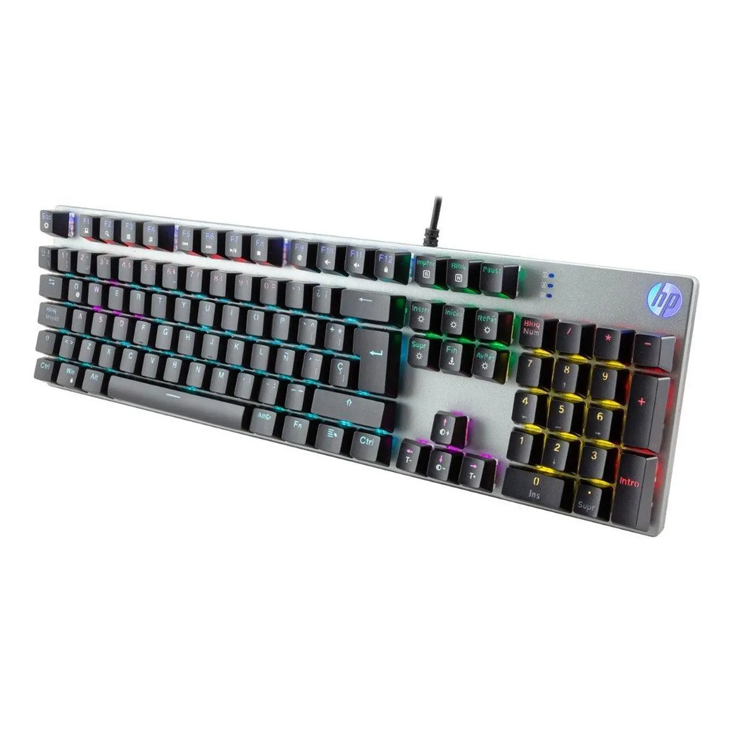Teclado Gamer USB Mecánico Retroiluminado HP GK400F 1