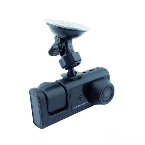 Cámara Doble Lente DVR para Auto Full HD con Ventosa