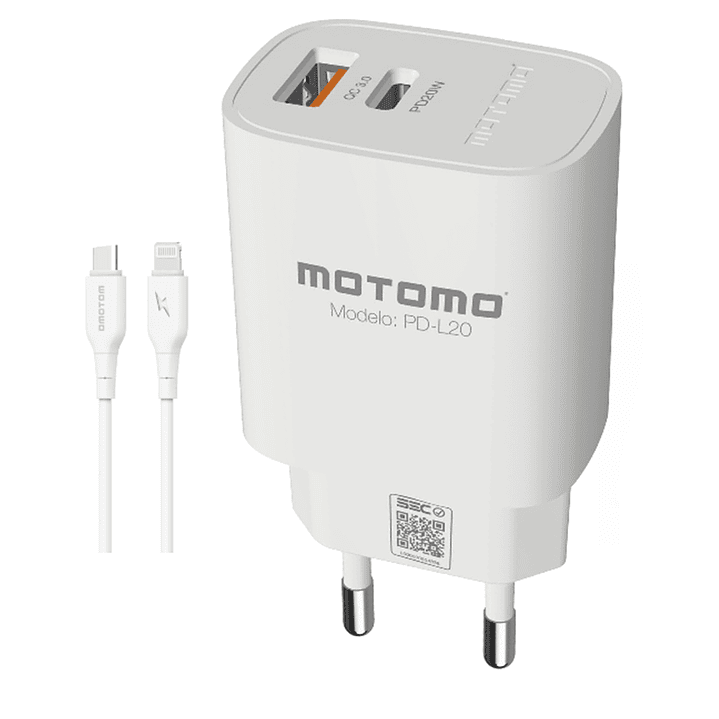 Cargador IPhone Carga Rápida PD20W Certificado 1