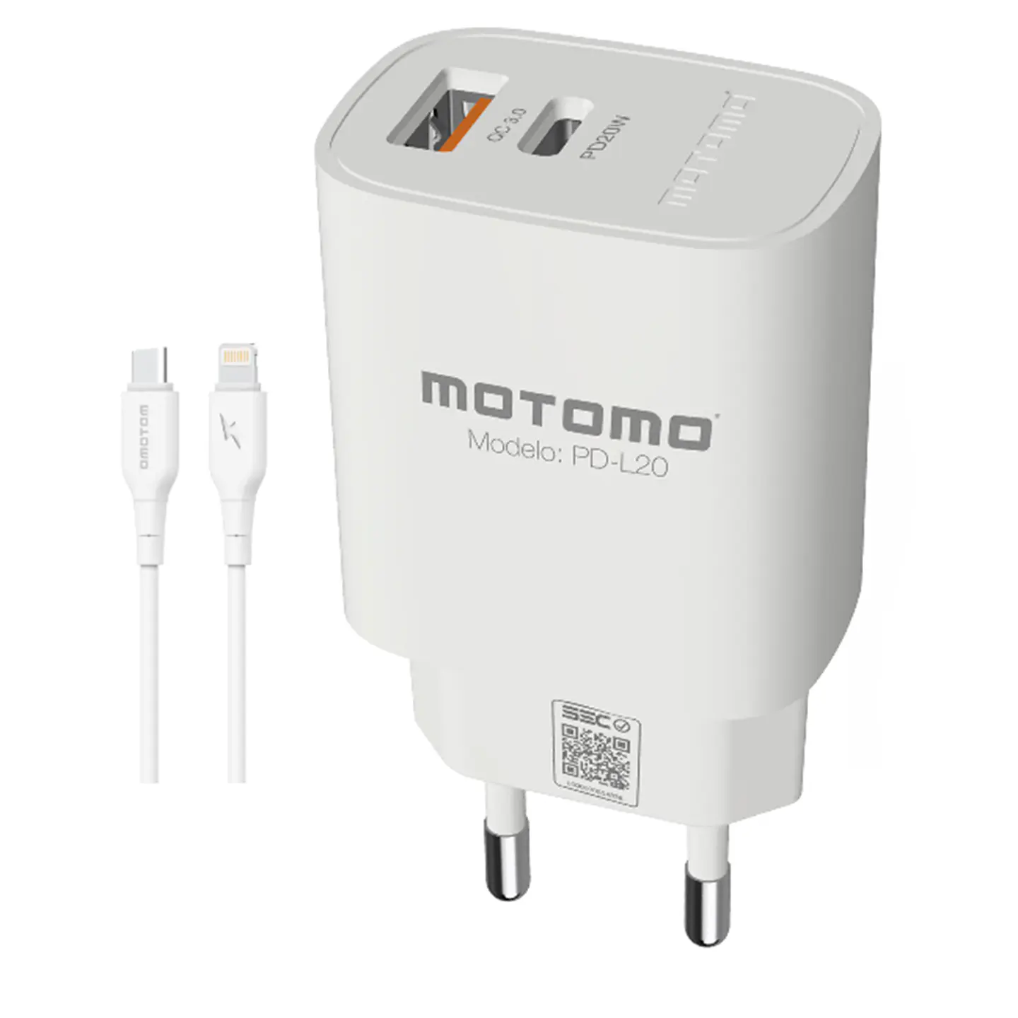 Cargador IPhone Carga Rápida PD20W Certificado 1