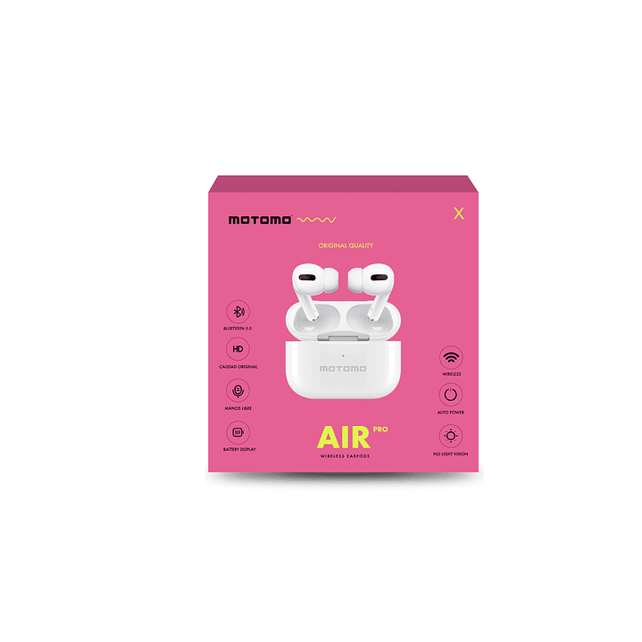 Audífonos In-Ear Inalámbricos TWS Air Pro Motomo 2