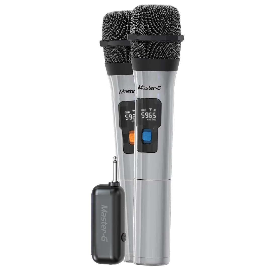 Micrófonos Inalámbricos Profesional UHF Master G X2 unidades 1