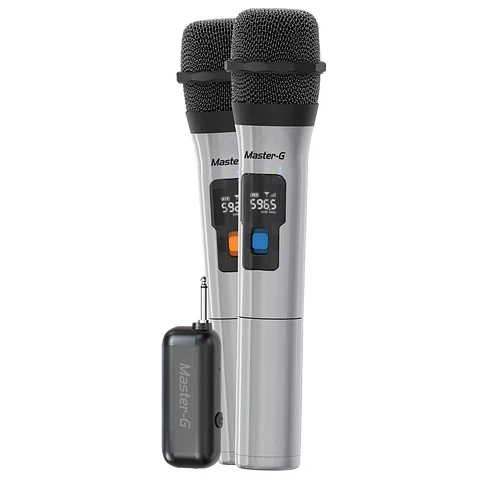 Micrófonos Inalámbricos Profesional UHF Master G X2 unidades