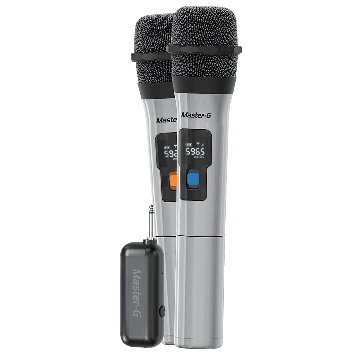 Micrófonos Inalámbricos Profesional UHF Master G X2 unidades 1